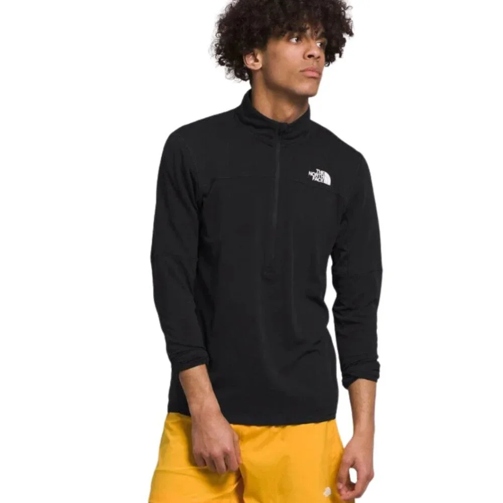 Men's The North Face Black Long Sleeve 1/4 Zip